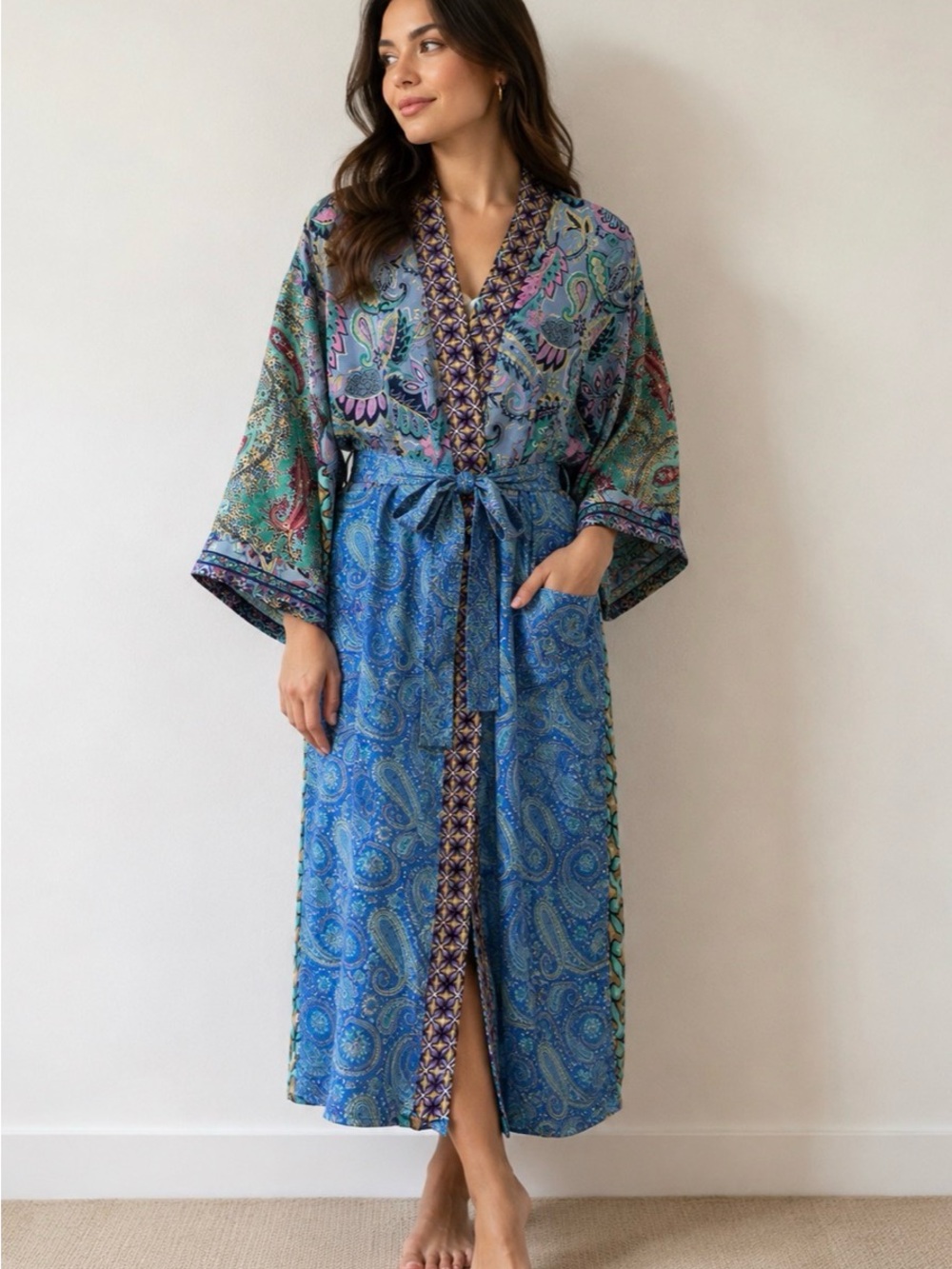 New Upcycled Silk Kimono